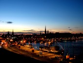 Sonnenuntergang in Stockholm