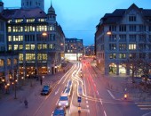 Zurich: Stadt bei Nacht