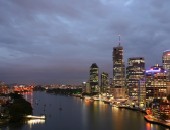 Brisbane Fluss bei Nacht