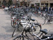 Münster, Fahrräder am Prinzipalmarkt