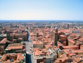 Bologna aus der Vogelperspektive