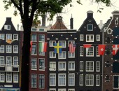 Amszterdam, Csatorna menti házak Kanalhaus in Amsterdam
