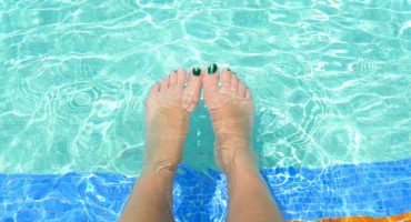 Hotelpools mittags am saubersten