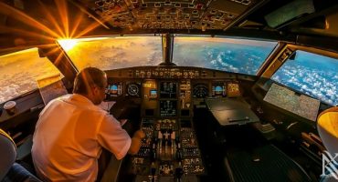 Spektakuläre Bilder aus dem Cockpit