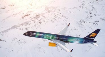 Das neue Aurora-Borealis-Flugzeug von Icelandair
