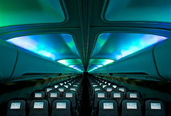 LED-Lichtshow in der Kabine