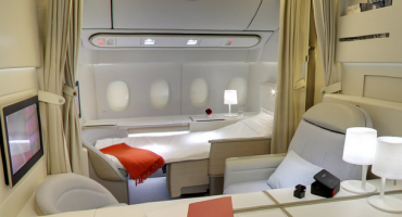 Air France Boeing 777 im Google Street View