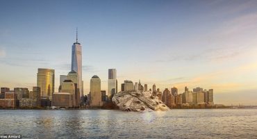 Abgestürzte Star Wars Raumschiffe in London, Paris & New York