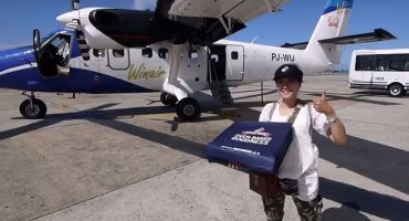Airline liefert Pizza aus