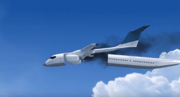 Flugzeug mit Rettungskapsel für Passagiere