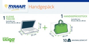 Gepäck bei Ryanair: Preise, Gewicht, Dimensionen - Reisemagazin