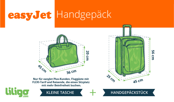 worst Rust uit patroon Gepäck bei Easyjet: Preise, Gewicht, Dimensionen... - Reisemagazin -  LILIGO.com